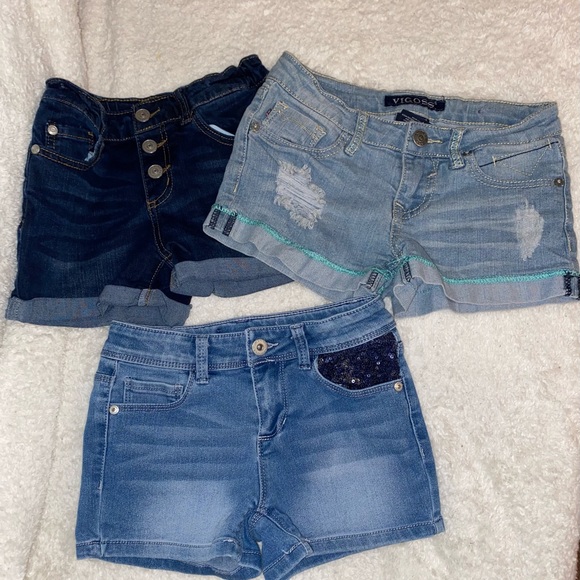Girls Size 8 Jean Shorts Lot of 3 Arizona & VIGOSS - Picture 15 of 16